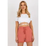 Sublevel Šortky s krajkami a vázáním růžové Velikost: XS