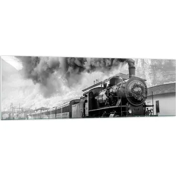 Obraz Velký skleněný obraz do obýváku XXL 160x50 Koleje moderní fotoobraz
