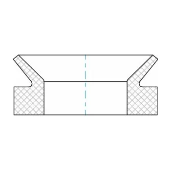 Automobilové těsnění V-kroužek VA 8 NBR Rubena