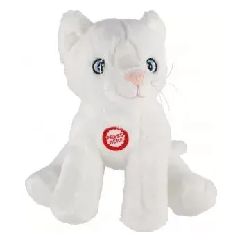 plyšák TULILO Maskot kočka lev krémový 15 cm