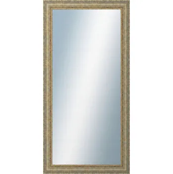 Zrcadlo DANTIK - Zrcadlo v rámu 60x120 | ZVRATNÁ bílozlatá plast