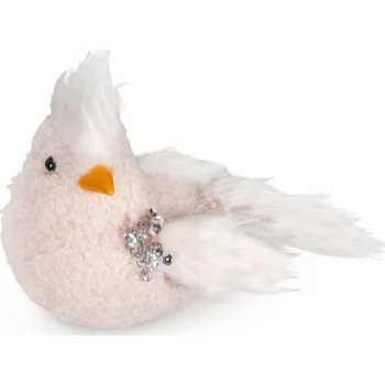 Vánoční ozdoba Růžová vánoční ozdoba na stromeček 19x14x11 cm - sada 24 ks