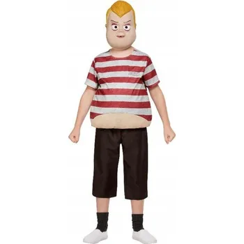 Karnevalový kostým KOSTÝM PUGSLEY ADDAMS RODINA ADDAMSŮ S MASKOU 128