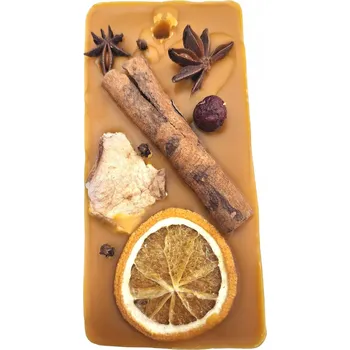 vonný vosk Vánoční vonná tabulka z přírodního vosk Pomeranč a Anýz 85g