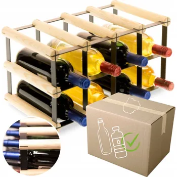 Stojan na víno Stojan na víno RW-8 4x2 regál olejovaný na 8 lahví
