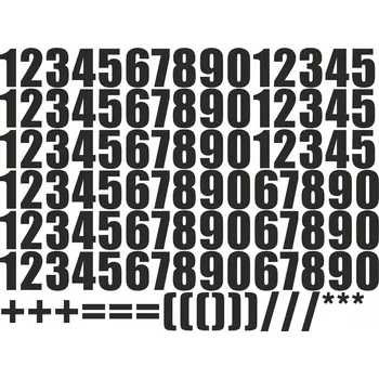 samolepka Samolepicí číslice samolepky arch 2 cm