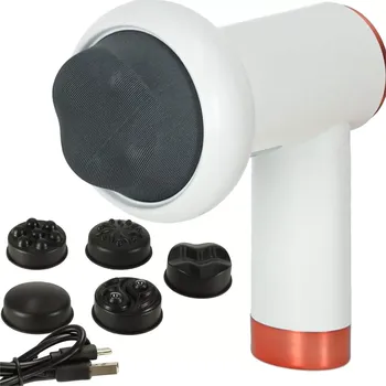 Masážní přístroj Bezdrátová masážní pistole 5v1 proti celulitidě a pro zpevnění těla