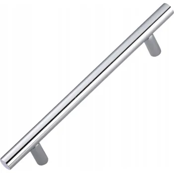 Nábytkové kování NÁBYTKOVÁ ÚCHYTKA RELINGOVÝ OCEL RELING CHROM 128 mm