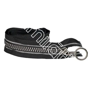 Zip Zip kostěný dělitelný černý stříbrný 60 cm