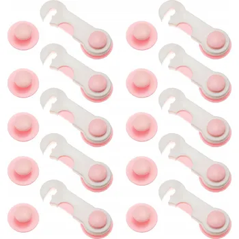 Dětsný nábytek 10x ZÁBRANA ZÁMEK BLOKÁDA NA DVEŘE ZÁSUVKY SKŘÍŇKY