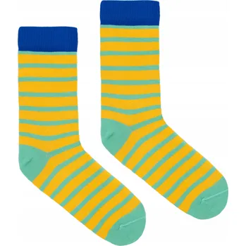 Pánské oblečení KABAK Ponožky BO pruhované 42-46 vícebarevné velikost 42-46