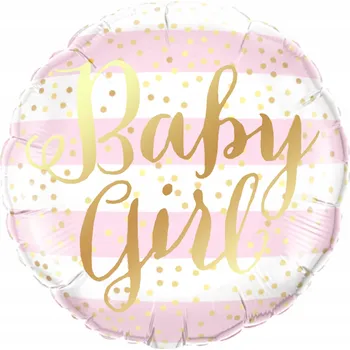 Balónek Fóliový balónek Baby Girl Baby Shower 45 cm + DÁREK