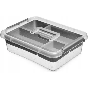 Dóza na potraviny Nádoba na potraviny s mikročásticemi stříbra, plastová, 8,5 l