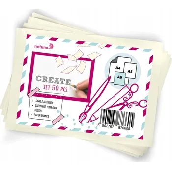 Kancelářský papír Barevný papír A6 Netuno 50 listů 250 g/m2
