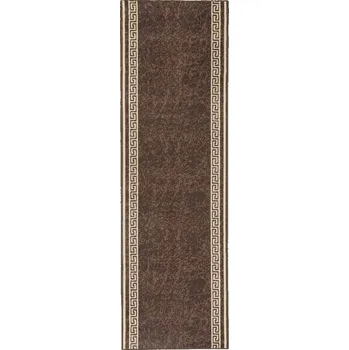 ubrus Hnědý běhoun s měkkým krátkým vlasem 80x450 cm