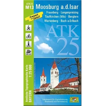 ATK25-M13 Moosburg a.d.Isar (Amtliche Topographische Karte 1:25000) - Landesamt für Digitalisierung, Breitband und Vermessung