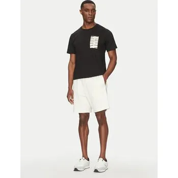 Pánské tričko Calvin Klein Jeans T-Shirt Serif Box Graphic J30J327474 Černá Regular Fit XS