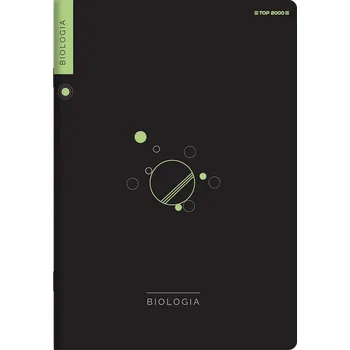 Sešit A5 čtvereček 60 listů BIOLOGIE Top 2000 předmětový s tahákem černý