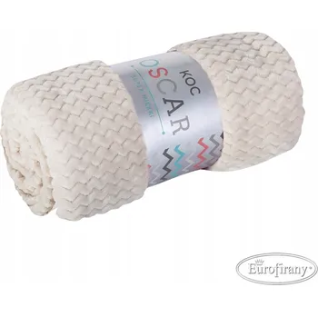 Prostěradlo Deka 200x220 EuroFirany OSCAR mikrovlákno hnědá přehoz cikcak hnědá