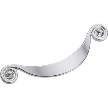 Nábytkové kování Nábytková úchytka GAMET UR19 chrom + Swarovski 128 mm