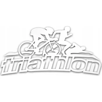 Samolepicí dekorace na vozidlo REFLEXNÍ NÁLEPKA NA AUTO TRIATLON