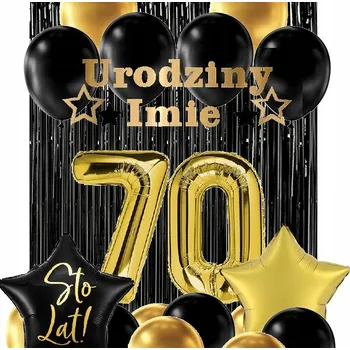 Balónek BALÓNKY k 70. narozeninám 70 BANNER + JMÉNO