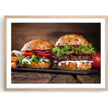 Obraz Plakát v rámu světlý dub obývací pokoj ložnice 70x50 gastronomie moderní obraz