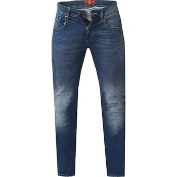 Pánské kalhoty Pánské rifle modré elastické stretch s vybledlým efektem ODE-P20124 - 138