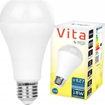 Žárovka LED žárovka E27 18W neutrální bílá 4000K 230V A70