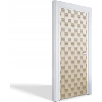 Fototapeta Samolepka ochranná fólie na dveře laminovaná Geometrická stěna 75x205 cm