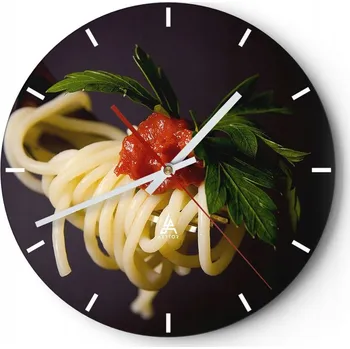 Hodiny Nástěnné hodiny do kuchyně 30x30 Gastronomie Skleněné hodiny do obýváku Tiché