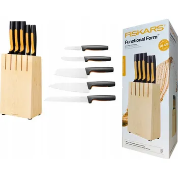 Kuchyňský nůž Sada nožů v bloku Fiskars Functional Form 5 ks