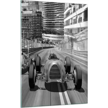 Obraz Skleněný obraz do obýváku ložnice 50x70 motorismus foto obrazy na zeď