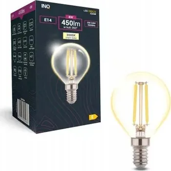 Žárovka DEKORATIVNÍ LED ŽÁROVKA KULATÁ E14 230V 4W TEPLÁ BÍLÁ