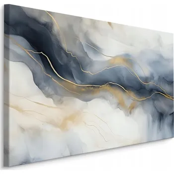 Obraz Obraz do obýváku MRAMOR Abstraktní se zlatými prvky Glamour styl 40x30