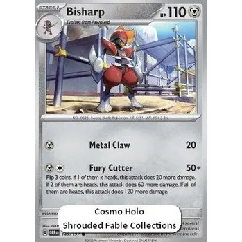 Volný čas Pokémon OBF 149/197 Bisharp (Kingambit Box) - Obsidian Flames Stav: Near Mint, Verze: COSMIC HOLO