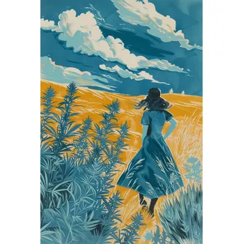 Plakát Plakát Cesta přes pole bez rámu 61 x 91,5 cm