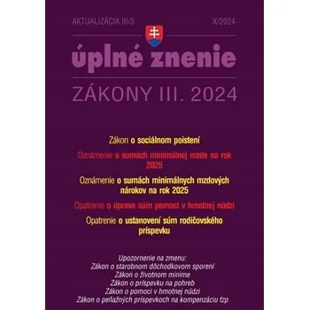 Aktualizácia III/3 2024 – Sociálne poistenie, ...