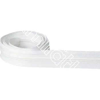 Zip Zip spirálový 5mm metráž bílá/bílá
