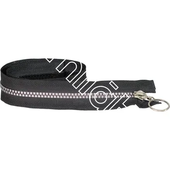 Zip Zip kostěný dělitelný černý stříbrné kostičky 70 cm