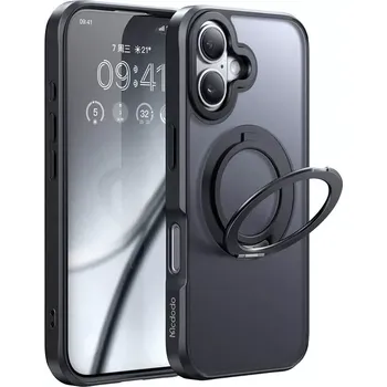 Pouzdro na mobilní telefon McDodo PC-4930 MagSafe case for iPhone 16 with stand (black)