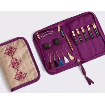 Jehlice KnitPro Lantern Moon Grace Set vyměnitelných jehlic (Lantern Moon Grace Set výměnných jehlic z ebenového dřeva)