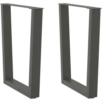 Stolová podnož OMAXI Nohy k jídelnímu stolu ve tvaru V, 2 ks, antracitové, 70 x (72-73,3) cm, ocel 958113