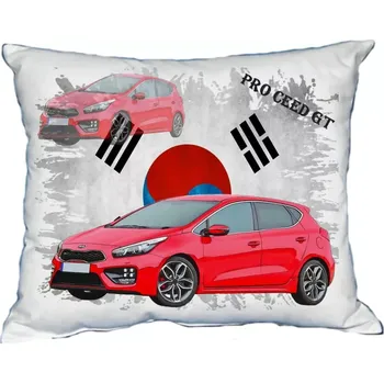 Povlak na dekorativní polštářek Polštářek s osobním autem Kia Pro Ceed GT (Polštářek s osobním autem )