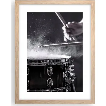 Obraz Obraz plakát v rámu světlý dub do obýváku 30x40 hudba plakáty na zeď