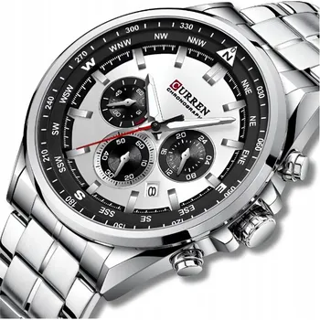 Hodinky Pánské hodinky quartzové hodinky Curren s chronografem datumovka z oceli