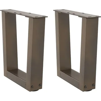Stolová podnož OMAXI Nohy konferenčního stolku ve tvaru V 2 ks přírodní ocel 40 x (30-31,3) cm ocel 957727