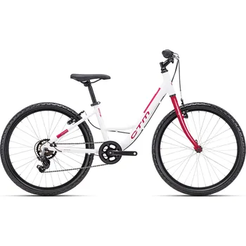 Dětské kolo CTM MISSY 24" 2022 bílá/tmavěbordová 13"