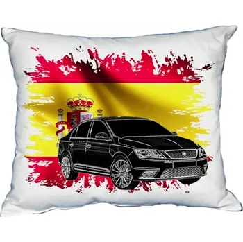 Povlak na dekorativní polštářek Polštářek s osobním autem Seat Toledo kontura (Polštářek s osobním autem )