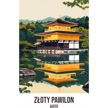 Plakát Plakát Zlatý Pavilon bez rámu 21 x 29,7 cm